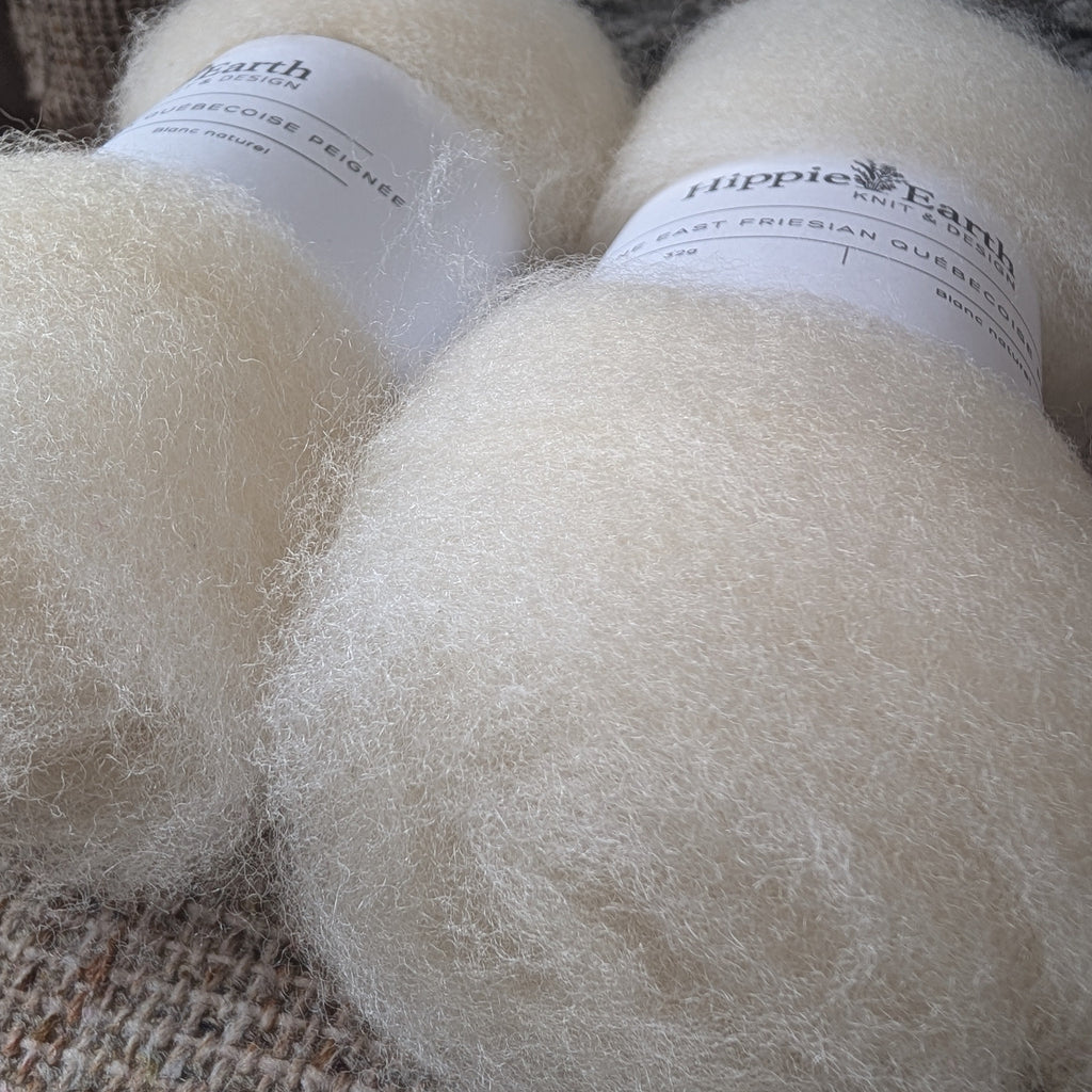 Fibre à filer East Friesian locale peignée – 32 g